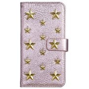 0451 [スタースタッズブックケース iPhone 8/7/6s/6用 ピンク]