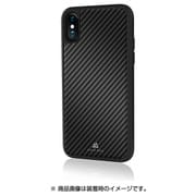 1050MCB02 [iPhone X ケース Black Rock Material Case Real Carbon ブラック]