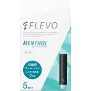 電子タバコ用アクセサリー FLEVO(フレヴォ) 交換用カートリッジ 5本入 メンソール 黒