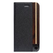 UUIP8WC004 [iPhone X用 ケース 50：50 BLACK ASH FOLIO HARD SHELL]