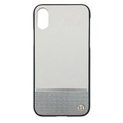 UUIP8FSH003 [iPhone X用 ケース 50：50 WHITE ＆ SILVER PERFORATION HARD SHELL]