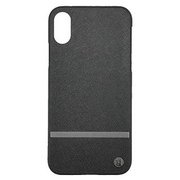 UUIP8FSH007 [iPhone X用 ケース 50：50 BLACK KEY-LINE REAR HARD SHELL UUIP8FSH007]