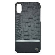 UUIP8FSH008 [iPhone X用 ケース 50：50 MAXI CROC HARD SHELL Black UUIP8FSH008]