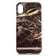 UUIP8PFHS02 [iPhone X用 ケース BROWN/GOLD MARBLE PRINT DESIGN UUIP8PFHS02]
