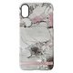 UUIP8PFHS03 [iPhone X用 ケース GREY/PINK MARBLE PRINT DESIGN UUIP8PFHS03]