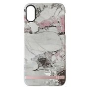 UUIP8PFHS03 [iPhone X用 ケース GREY/PINK MARBLE PRINT DESIGN UUIP8PFHS03]