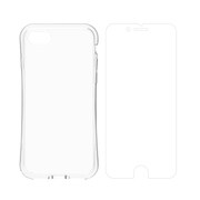 TR-IP174-TTGPL-CLCL [iPhone 8/7用 Turtle Grip Plus 衝撃吸収ハイブリッドケース＆フィルムセット クリア]