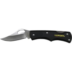 LSLKN045BK LANSKY スモールロックバックナイフ ブラック [アウトドア フィールドギア 折りたたみナイフ]