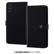RT-P16RLC2/B [iPhone X用 手帳型ケース 本革 スナップボタン ブラック]