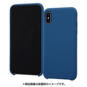 RT-P16C17/DN [iPhone X用 ケース シリコン フィット ダークネイビー]