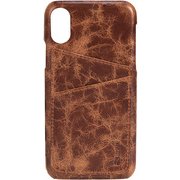 61108 [iPhone X ケース Tumba 2 Card Cover ブラウンマーブル]