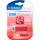 USBメモリ USB3.0、USB2.0両対応 64GB スライド式 Win/Mac対応 USBSPS64GRV1