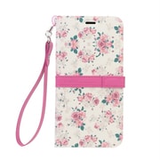 AFC5093 [iPhone 8用 手帳型ケース Flower レッドローズ]