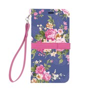 AFC5095 [iPhone 8用 手帳型ケース Flower ローズ]