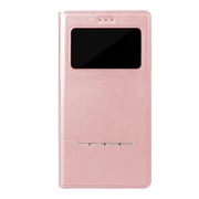 AFC10125 [iPhone X用 手帳型ケース 10th Wisdom ローズゴールド]