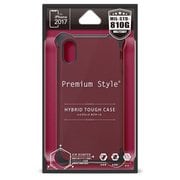 PG-17XPT03RD [iPhone X用 ケース ハイブリッドタフケース ワインレッド]