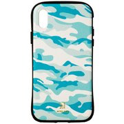iP8-MSP08 [iPhone X用 カラフルカモ プロテクターケース TQ（ターコイズ）]