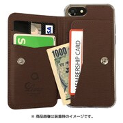 S2BALBI7S-DBW [iPhone 8用 S2B Alfa Luna バックカバー ダークブラウン]