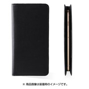 UFZSMNI7S-BK [iPhone 8/7用 Uffizi お札が入るマルチケース 本革製 手帳型 Simoni ブラック]