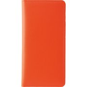 UFZSMN7SP-OR [iPhone 8 Plus/7 Plus用 Uffizi お札が入るマルチケース 本革製 手帳型 Simoni オレンジ]