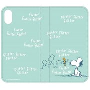 SNG-189C [iPhone X用 ピーナッツ FULL DISPLAY MODEL対応フリップカバー フリッター]