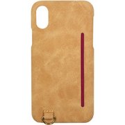 Ji8-07BR [iPhone X用 ソフトレザーケース BR]