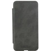 Bi8-07GY [iPhone X用 手帳型スリムケース GY]