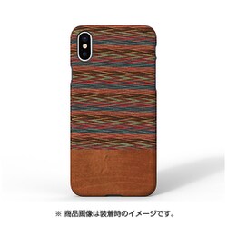 I10490i8 [iPhone X用 天然木ケース ブラウニーチェック]