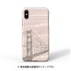 I10497i8 [iPhone X用 天然木ケース Hand Bridge ブラックフレーム]