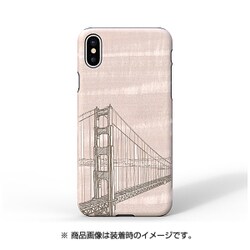 I10497i8 [iPhone X用 天然木ケース Hand Bridge ブラックフレーム]
