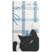 HM10269i8 [iPhone X用 Cat Couple Diary BK]