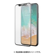 B4891 [iPhone X用 ITG 3D Full Cover Impossible Tempered Glass BK]