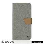 BLOCCS2001-GY [iPhone X用 Linen flip case]