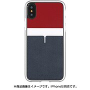 C1IP8_PSDE [iPhone X用 PU material Back Pocket Case, 1pocket ダークRD]