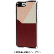 BOIP7SP_PSBD [iPhone 8 Plus用 PU material Back Pocket Case, 1pocket Burgundy]