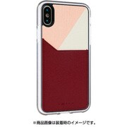 BOIP8_PSBD [iPhone X用 PU material Back Pocket Case, 1pocket Burgundy]