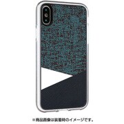 TAIP8_SSMT [iPhone X用 PU & Fabric material Slim Case ミント]