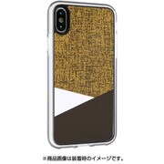 TAIP8_SSYE [iPhone X用 PU & Fabric material Slim Case YE]