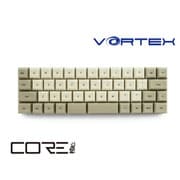 VORTEX CORE 40%メカニカルキーボード マクロ機能搭載 PBT 昇華印字 英語US配列・47キー Cherryクリア軸搭載モデル VTG47CLRBEG