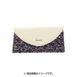 LP-I8LULCFWH [iPhone XS/X ツイードレター型ケース Lucy オフホワイト]