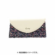 LP-I8LULCFWH [iPhone XS/X ツイードレター型ケース Lucy オフホワイト]