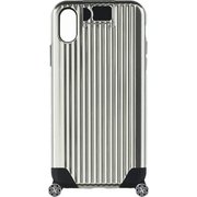 LP-I8UHVCMSV [iPhone X キャリーケース風ハイブリットケース +U Noah シルバー]