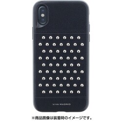 IP8BC-TACBLK [iPhone XS/X シェル型ケース スタッズ Tacho Collection Inked（Black）]