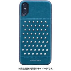 IP8BC-TACGRN [iPhone XS/X シェル型ケース スタッズ Tacho Collection Teal（Green）]