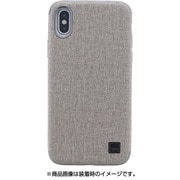 IP8HYB-GLCLKBEG [iPhone XS/X シェル型ケース メタルソフトPU Glacier Luxe Kanvas Pewter ベージュ]
