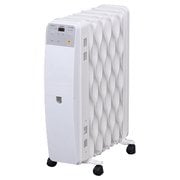 オイルヒーター マイコン式 ウェーブフィンタイプ ホワイト KWOH-120M-W