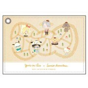 ユーリ！！！ on ICE × サンリオキャラクターズ 合皮パスケース スタンプラリーver. [100×78mm]