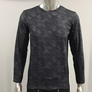 102-661T プリント切り替え長袖Tシャツ Lサイズ グレー