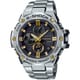 G-STEEL（Gスチール） Bluetooth搭載 タフネスクロノグラフ ブラック×ゴールド GST-B100D-1A9JF