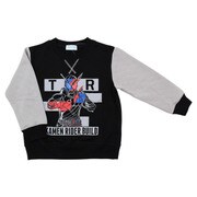 68608 ミニ裏毛トレーナー 仮面ライダービルド A BK 100cm [キャラクター衣料]